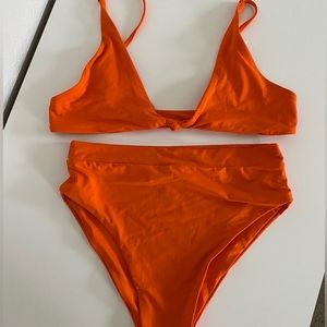 Toast Swim Set in Red Orange